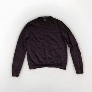 The Men's Store Wool Sweater Maroon Long Sleeves Medium